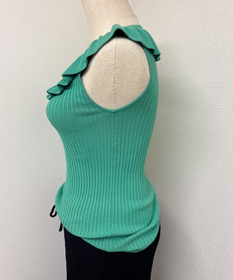 frill knit camisole