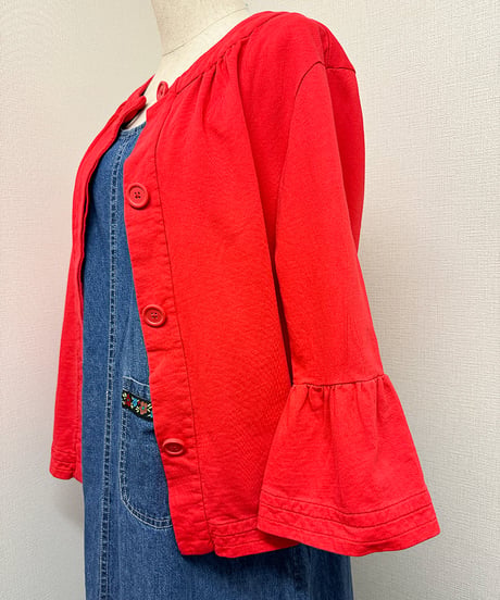 Retro frill one piece