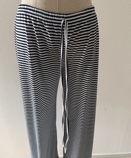Stripe Low Rise Easy Pants