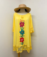 Mexican star lace tunic