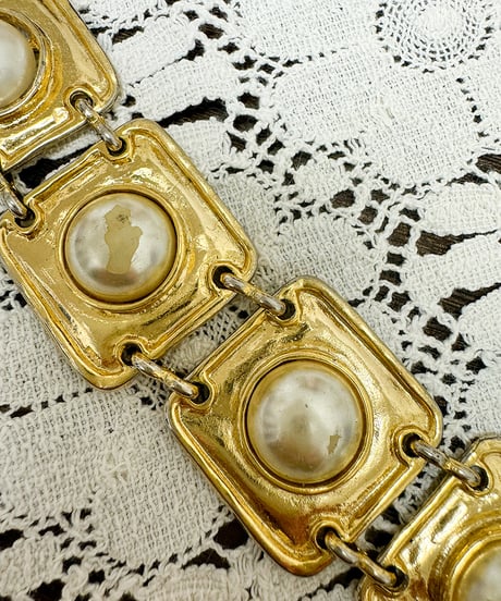 square pearl bracelet