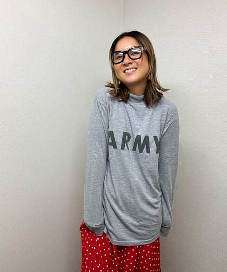 ARMY mock neck LS