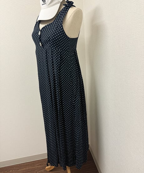 dot ribbon dress