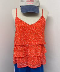 flower frill camisole