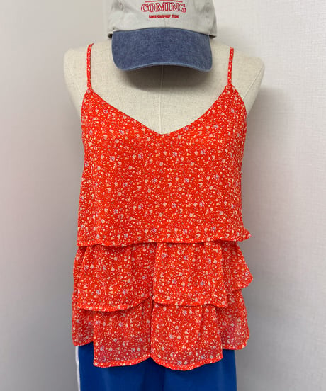 flower frill camisole