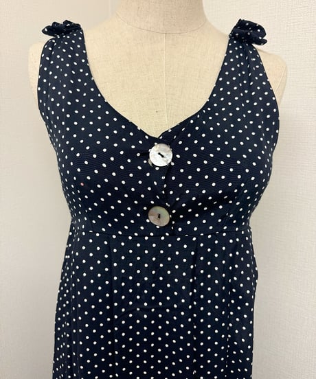 dot ribbon dress