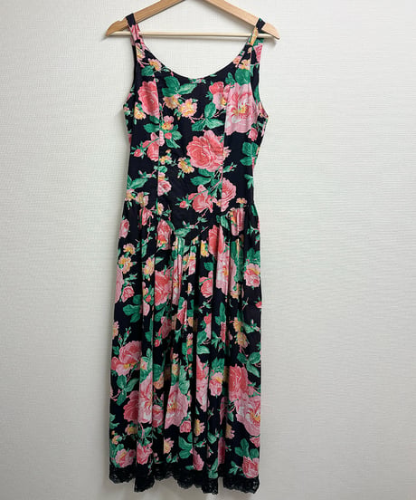 flower lace long dress