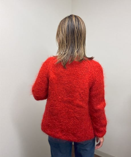 mohair knit cardigan