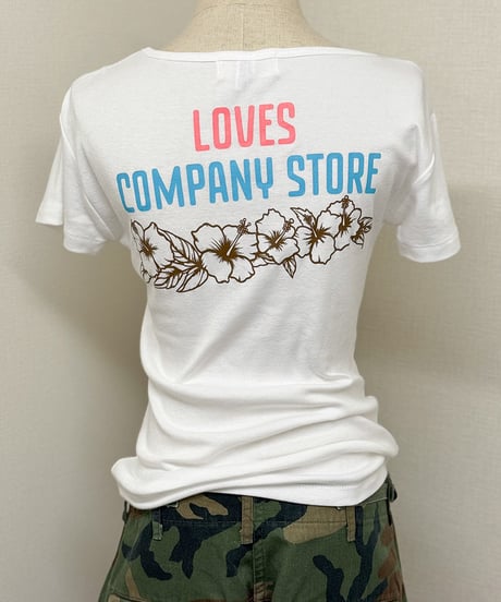 hibiscus fraise stitch Tee