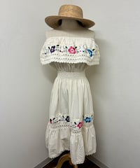 Lace flower embroidery Dress