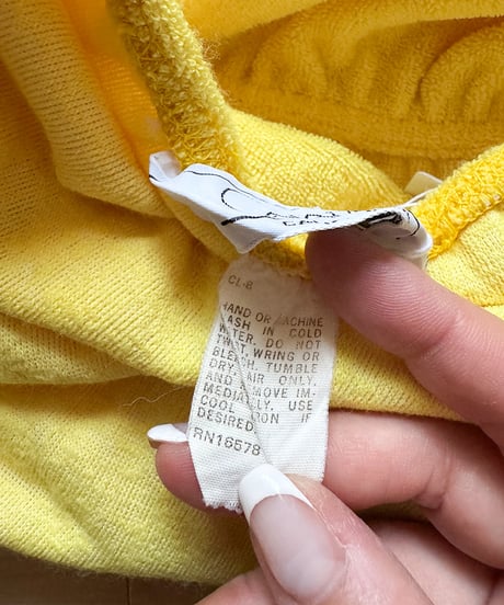 Yellow Pile Fabric Wrap Dress