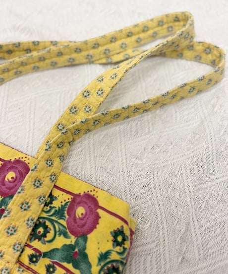 flower quilting tote bag