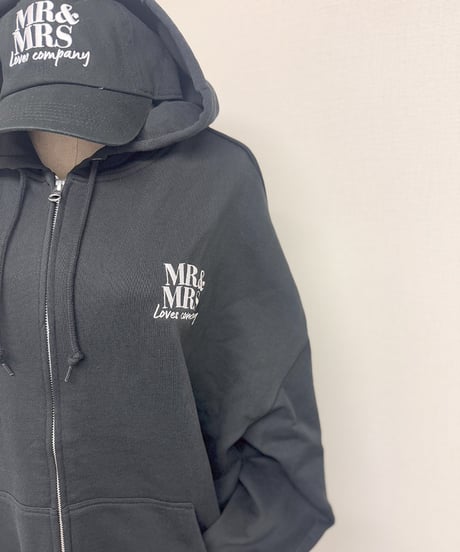 MR&MRS sweat zip parka