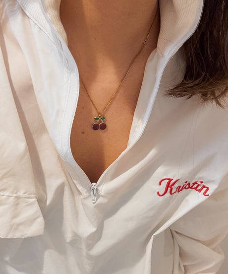 cherry gold necklace