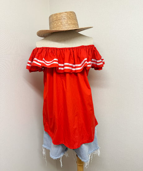 vintage frill tunic