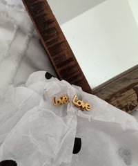 LOVE Mini Stud Earrings
