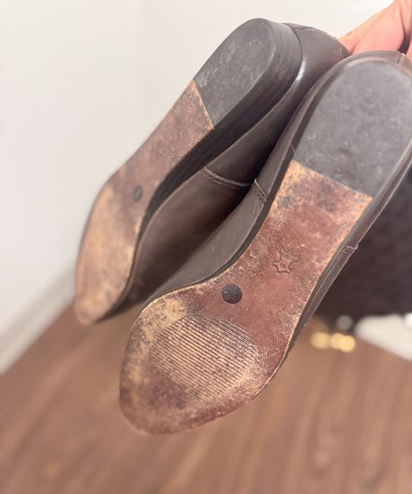 leather buckle long boots
