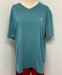 POLO ralph lauren V neck tee grn