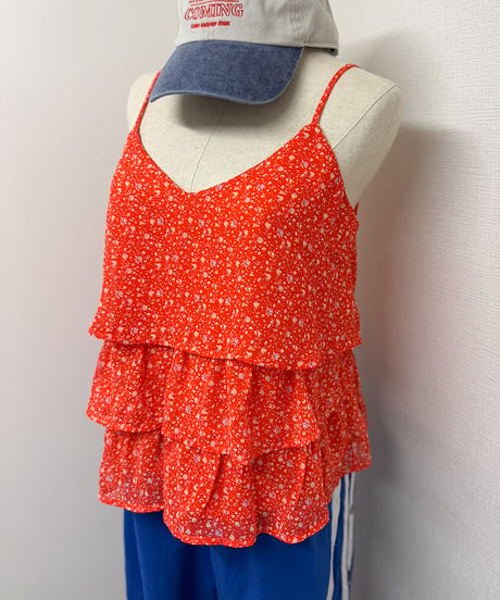 flower frill camisole