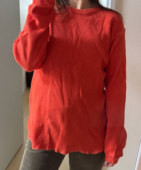 BUGLE BOY Rib Long Sleeve Top