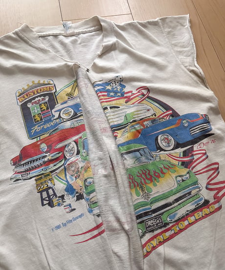 Vintage Custom Car Print Remake Tee