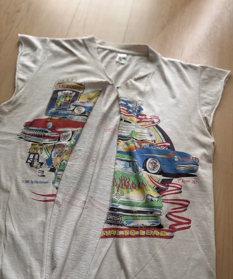 Vintage Custom Car Print Remake Tee