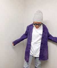 suede collared jacket