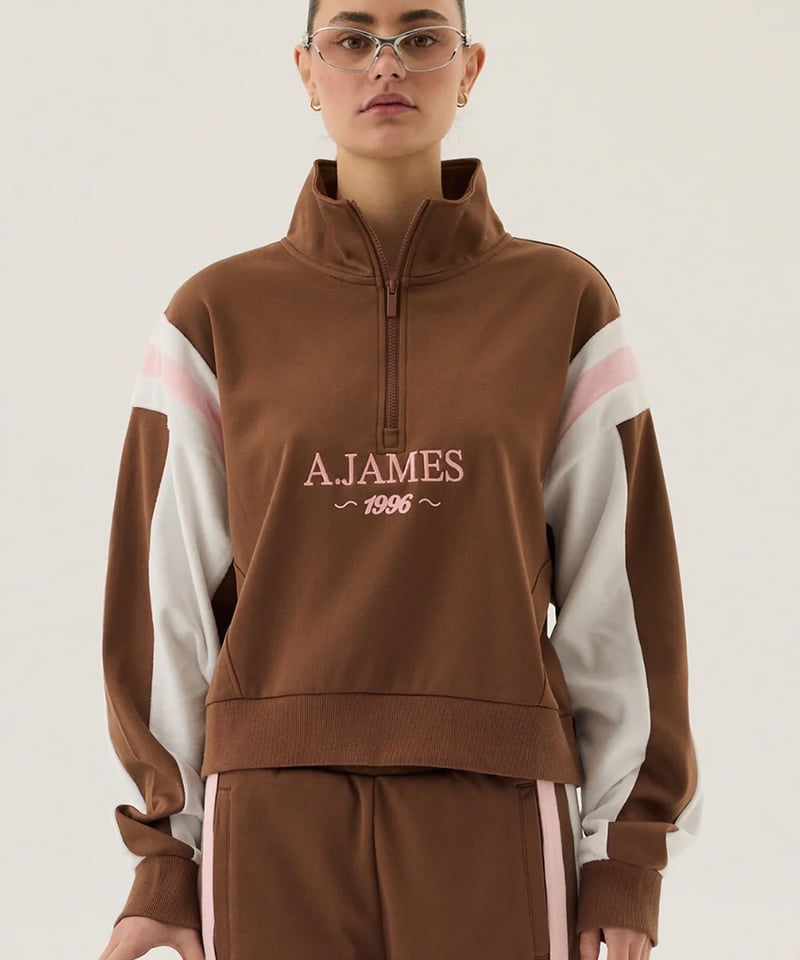 ARAMINTA JAMES -1996 Trackside Sweatshirt Mocha