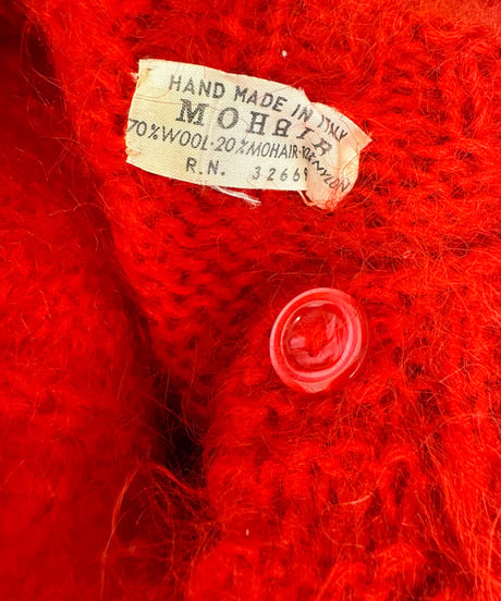 mohair knit cardigan