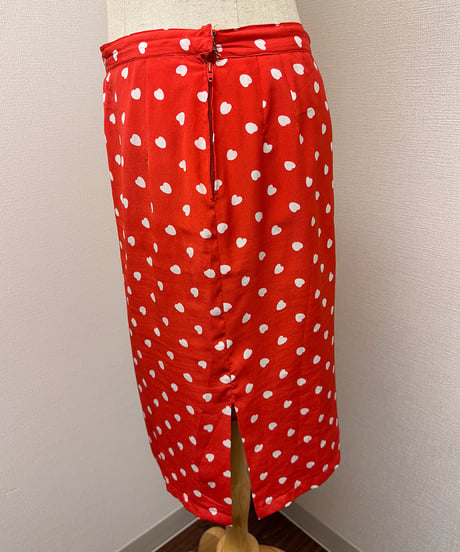 heart midi skirt