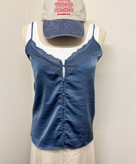 lingerie lace camisole blue