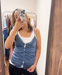 lingerie lace camisole blue