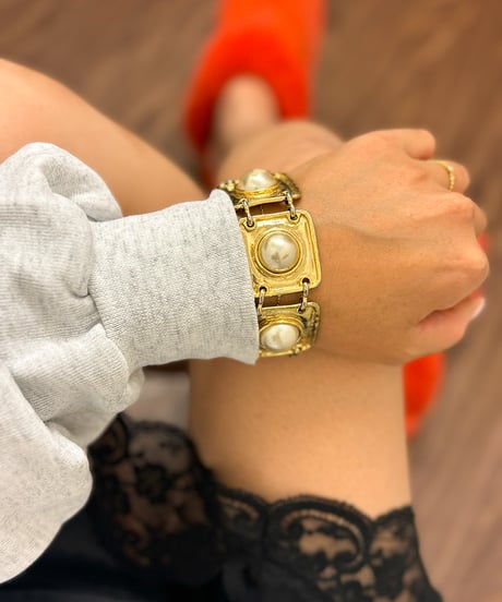 square pearl bracelet