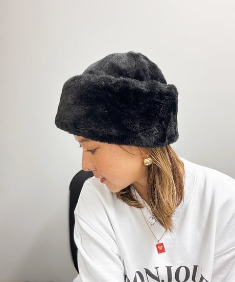 russian hat  black
