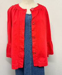 Retro frill one piece