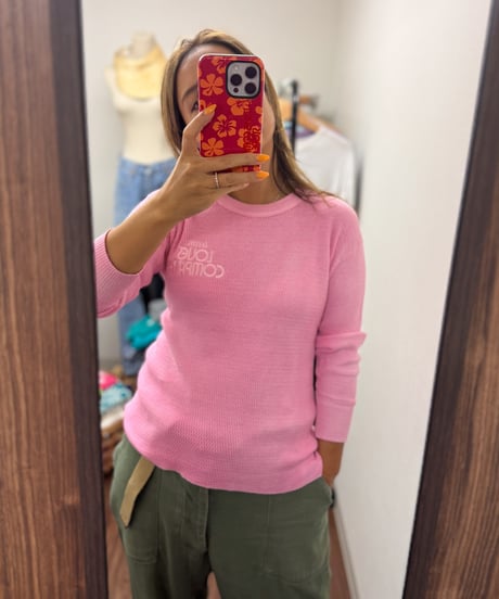 LOVES emb thermal ls pink