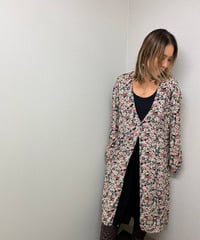 flower layered midi dress
