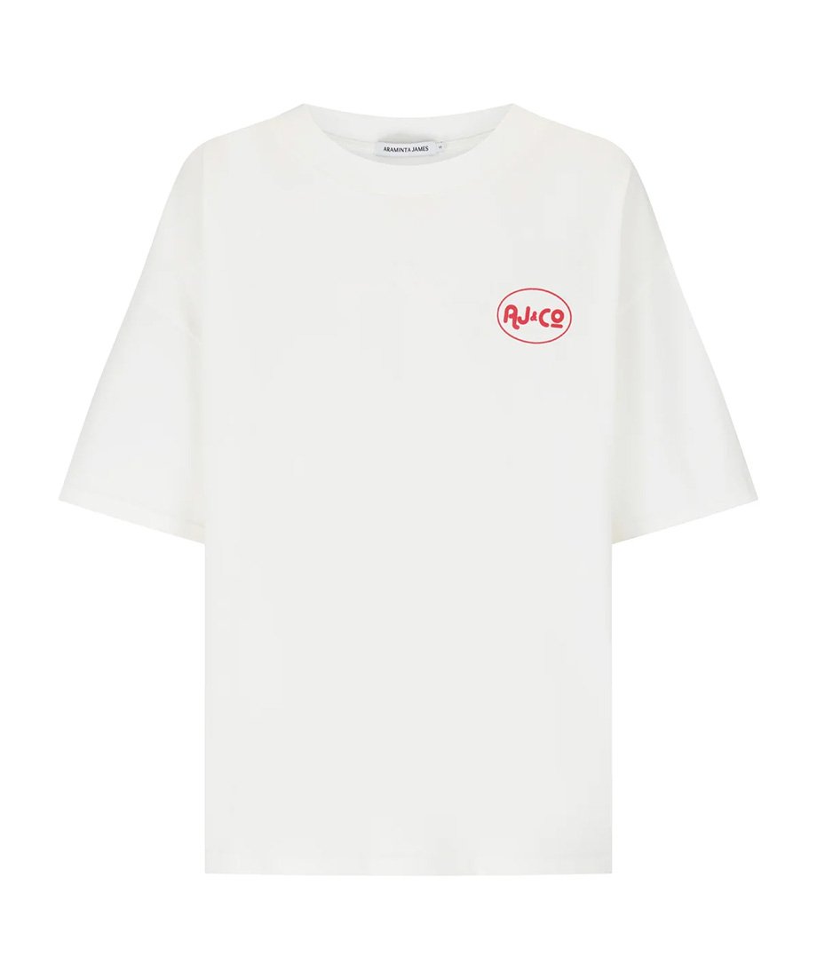 ARAMINTA JAMES -Chillin Oversized Tee Snow- | L