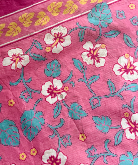 80s-90s Mister Bandana Hibiscus Vintage Bandana Made in USA