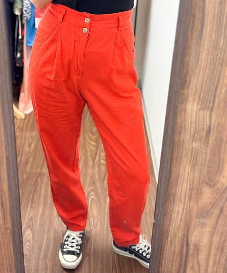 high waist tuck pants