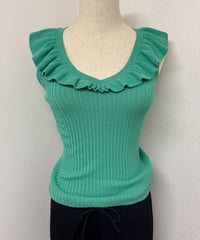frill knit camisole