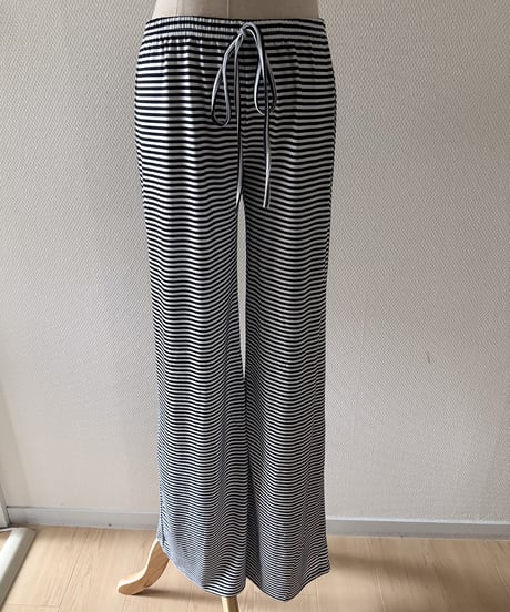 Stripe Low Rise Easy Pants