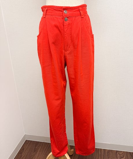high waist tuck pants