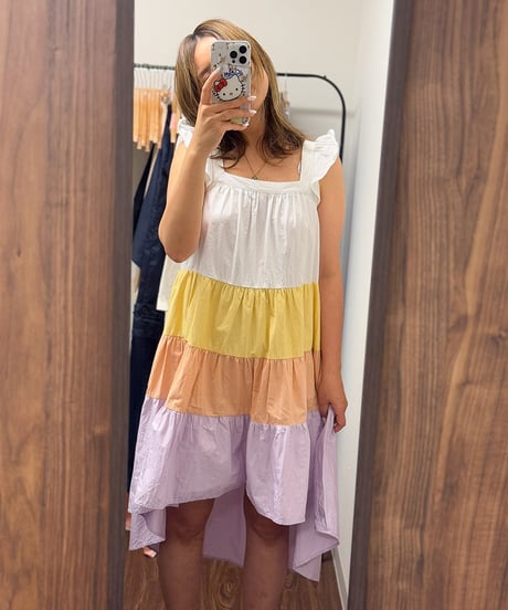 frill cotton one piece