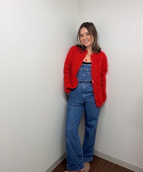 mohair knit cardigan