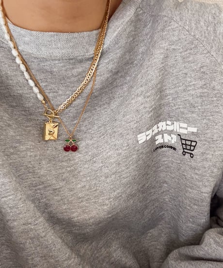 cherry gold necklace