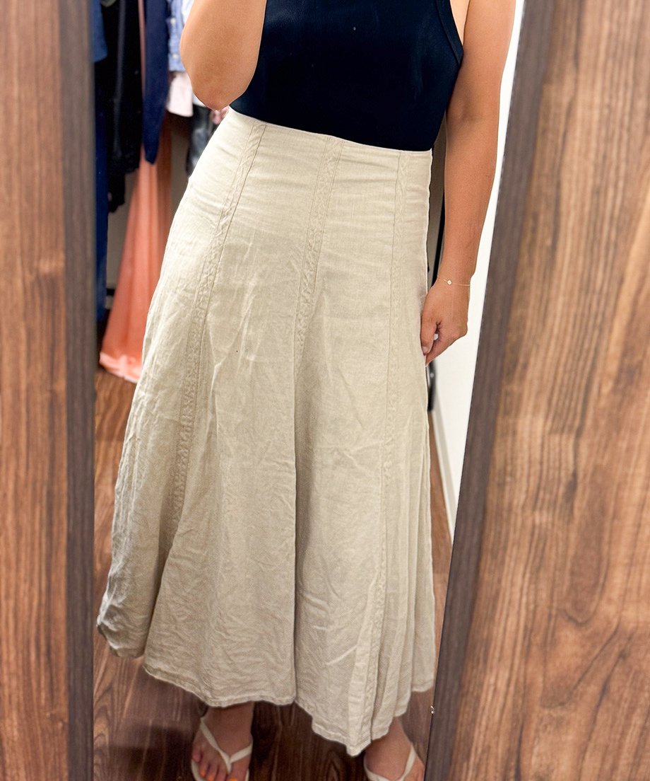 linen skirt | LOVES COMPANY STORE
