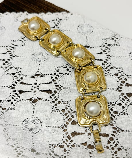 square pearl bracelet