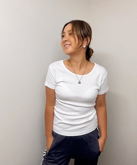 hibiscus fraise stitch Tee