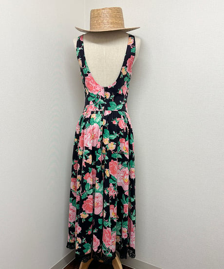 flower lace long dress